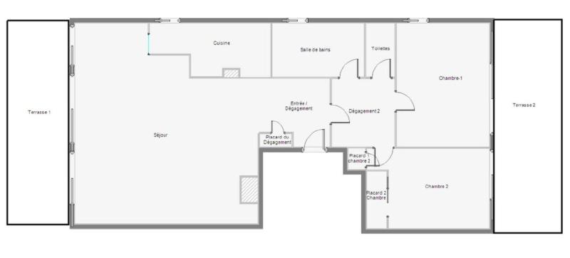 ivry 2室一厅 双露台 可带家具出租